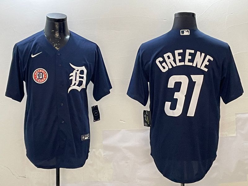 Men Detroit Tigers #31 Greene Drak Blue Game 2025 Nike MLB Jersey style 4